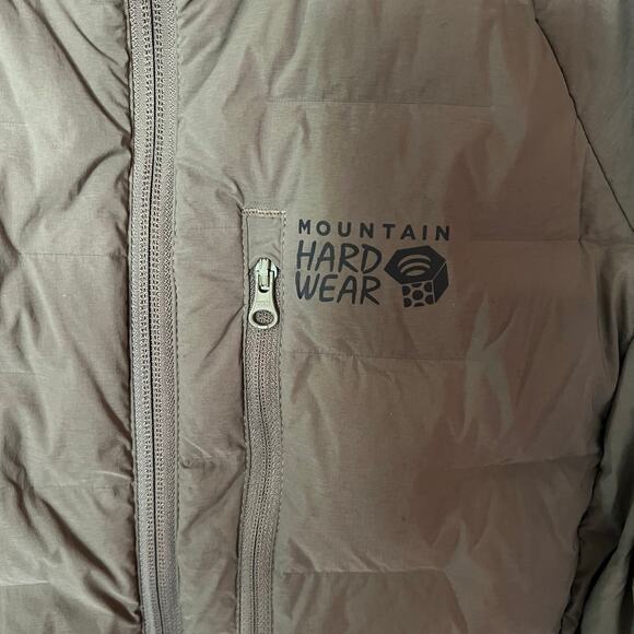 Mountain Hardware Stretch Down Light Olive Puffer SZ S - Picture 3 of 8